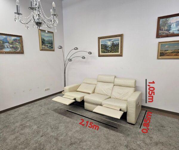 Natūralios odos sofa (relax) - Image 9